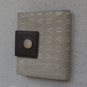 Bulgari Beige and Brown Wallet